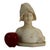 Beige Antique Carved Marble Bust of Joan of Arc 19thc For Sale - Image 8 of 8