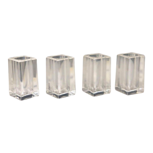 Vintage Lucite Bud Vase Table Setting Markers- Set of 4