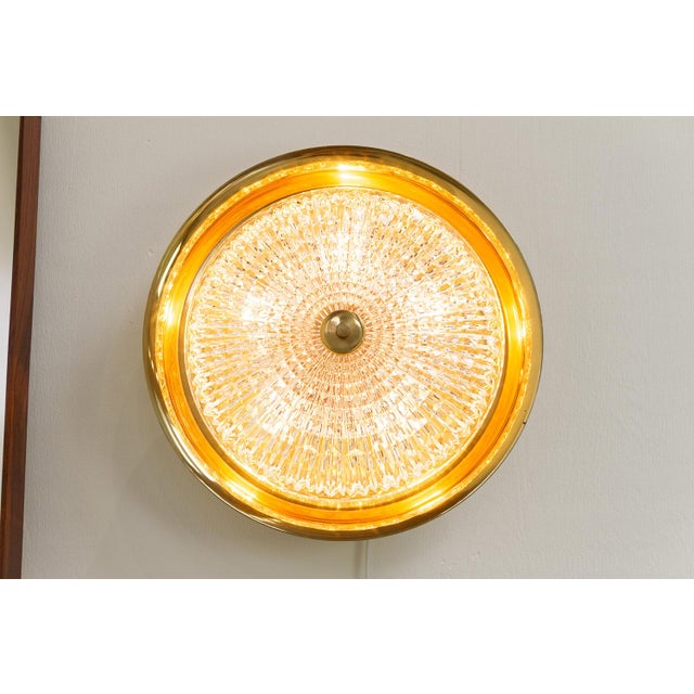 Orrefors Brass Wall Lamp by Fagerlund for Lyfa, 1960s For Sale - Image 17 of 18