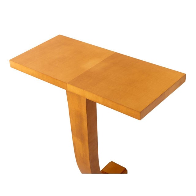 Art Deco Style Pearwood Console Table For Sale In New York - Image 6 of 6