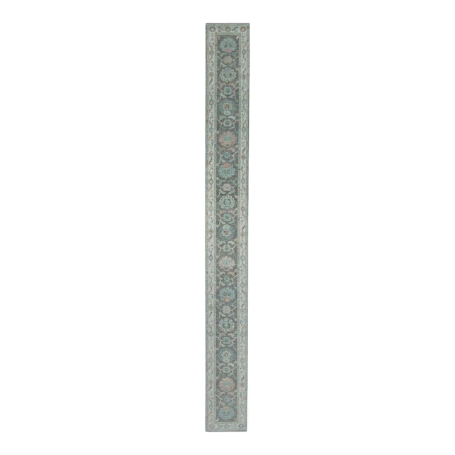 Turkish Oushak Runner Rug 2'10" x 26'6" #17524 For Sale