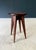 Brown Reconstruction Marquetry Inlay Stool, France, 1940s For Sale - Image 8 of 13