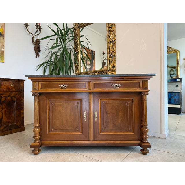 Antique Gründerzeit Column Sideboard For Sale - Image 5 of 13