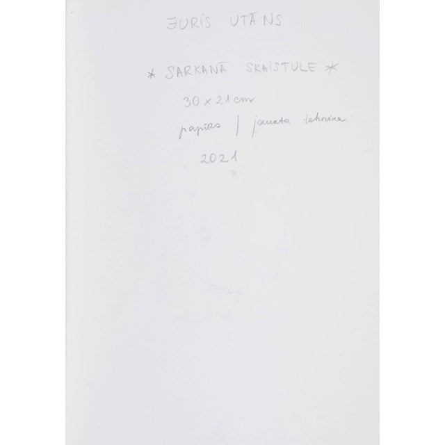 Juris Butans, Red Beauty, 2021, Mixed Media and Paper, in Very Good conditions. Designed from 2000 I have official proof...