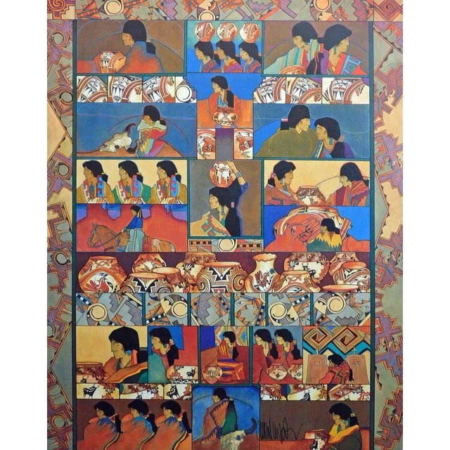 1990s Amado Pena "The Collection" Hand Signed Offset Lithograph For Sale - Image 5 of 6