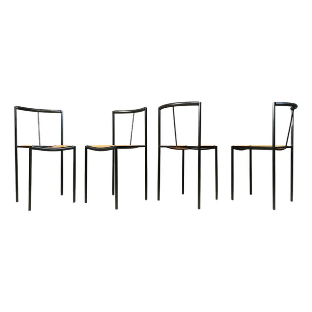 Chairs by Sergio Calatroni and Maurizio Peregalli for Zeus Noto, 1985, Set of 4 For Sale