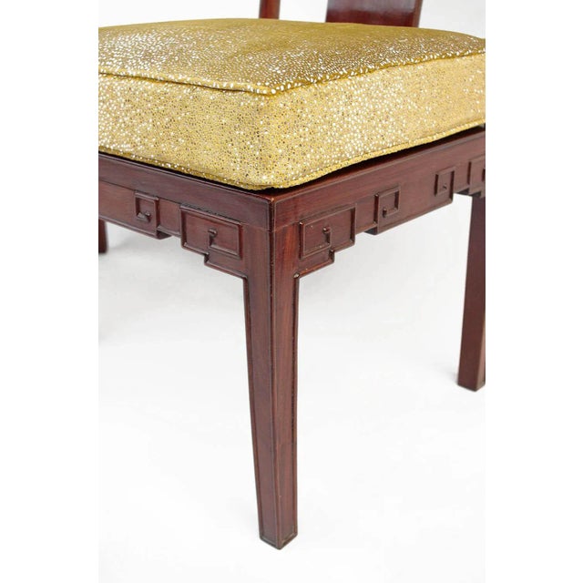 Set of Antique Chinese Style Mahogany Chairs For Sale - Image 5 of 10