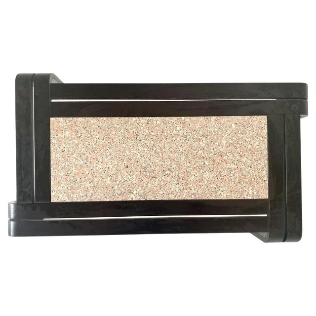 Wood Living Room Table with Granite Top, 1980s For Sale - Image 7 of 11