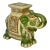 Vintage Glazed Ceramic Elephant Garden Stool For Sale