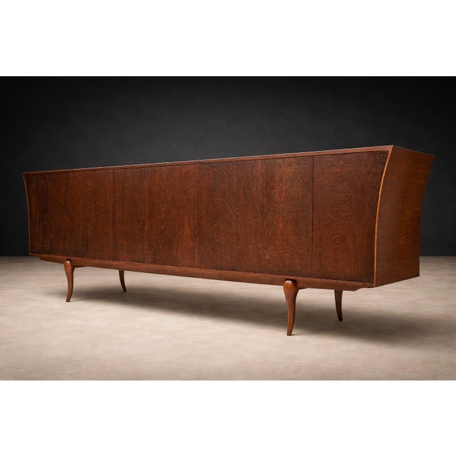 1950s Caviuna Wood Credenza by Giuseppe Scapinelli for Zullo Sonato, Brazil, 1950s For Sale - Image 5 of 15