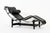 This original Cassina LC4 chaise lounge chair designed by Le Corbusier was produced in May of 2006 and features a black...