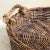 Wood Rustic Twig Basket Tray With Rope Handles For Sale - Image 7 of 12