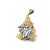 Modern Sterling Silver 22K Gilded Nutcracker Rat Cheese Mihail Chemiakin Slide Pendant For Sale - Image 3 of 3