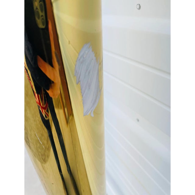 Mid 20th Century Vintage Mid Century Modern Brass Headboard For Sale - Image 10 of 12