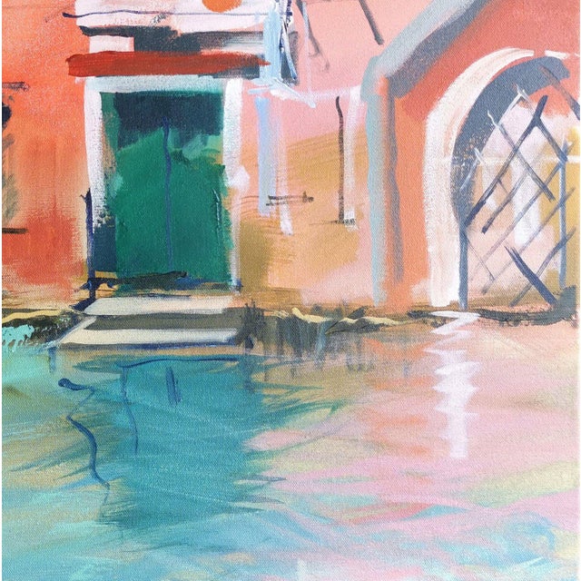 Author: Erika Kumerova, Venice, oil on canvas, size: 55 x 70 cm, year of 2022
