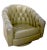 Mid Century Swivel Tub Chair in Tufted Vinyl After Baughman 1950- 1970's For Sale - Image 11 of 13