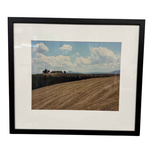Tuscan Countryside Photograph, Framed For Sale