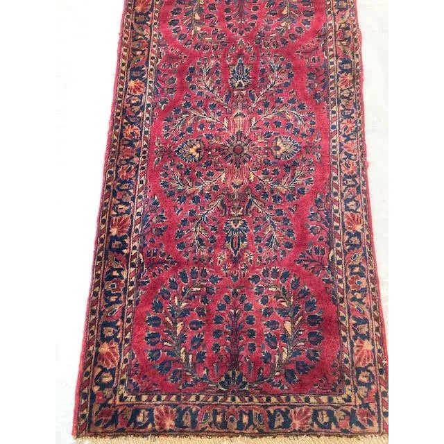 Persian 1920s Vintage Persian Sarouk Rug For Sale - Image 3 of 6