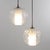 Metal Glass Pendant Lamps, 1960s, Set of 2 For Sale - Image 7 of 14