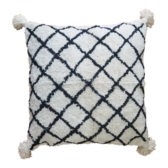 Contemporary Hand Woven Soft & Fluffy Pillow Cover Chairish