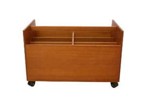 Teak Magazine Rack by Rolf Hesland for Bruksbo, 1960s