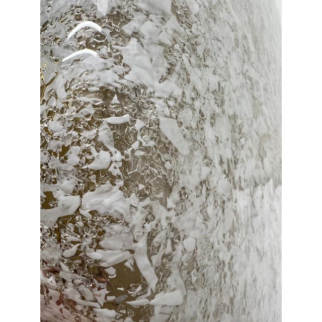 Mid-Century Modern Flush Mount in Ice Glass from Hillebrand, 1960s For Sale - Image 15 of 18