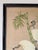 Wood Vintage Japanese Red-Crowned Cranes in Bamboo Garden Tropical Landscape Art Painted Silk Scroll For Sale - Image 7 of 12