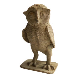 Vintage African Owl Sculpture For Sale