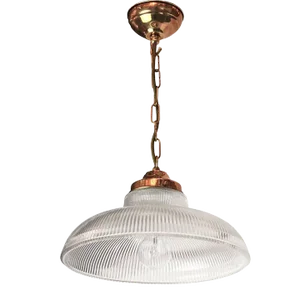 Prismatic Railroad Pendant - Polished Copper