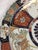 Ceramic Pair Imari Porcelain Chargers W/Four Hand Painted Panels and Scalloped Edges For Sale - Image 7 of 12