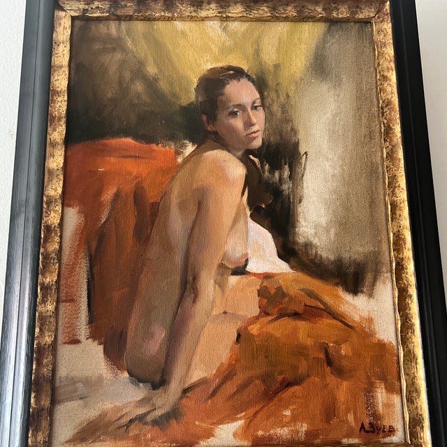 Modern European Lady’s Portrait Titled Tanya Made in 1981 by A.Zuyev For Sale - Image 12 of 12