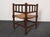 Brown Diminutive Antique French 19th Century Bobbin Corner Chair With Rush Seat For Sale - Image 8 of 18