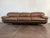 Brown Vintage 1980's Italian Leather Sofa For Sale - Image 8 of 17