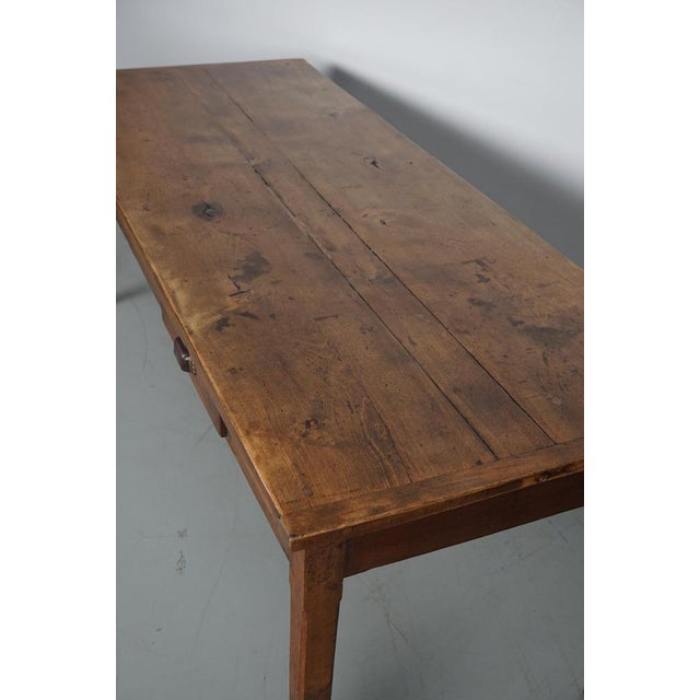 19th Century Rustic Farmhouse French Elm Dining Table For Sale - Image 15 of 18