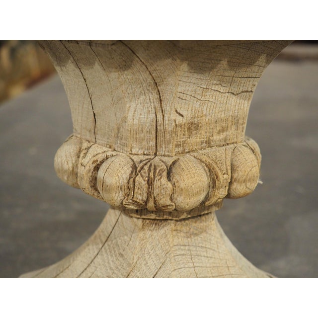 18th Century French Pot Feu Finial in Carved Oak For Sale - Image 9 of 12