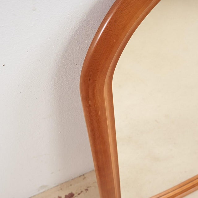 Mirror with Modern Wooden Frame For Sale - Image 3 of 5