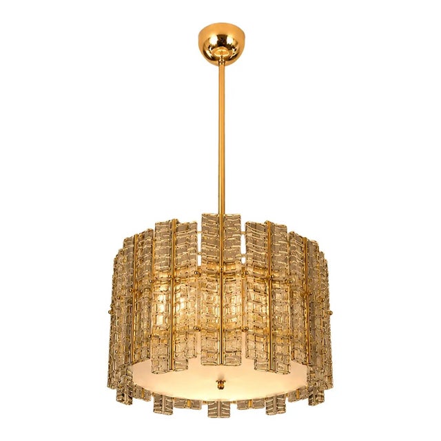 Italian Fumè Tropical Murano Glass Gold Chandelier by Simoeng For Sale - Image 6 of 6