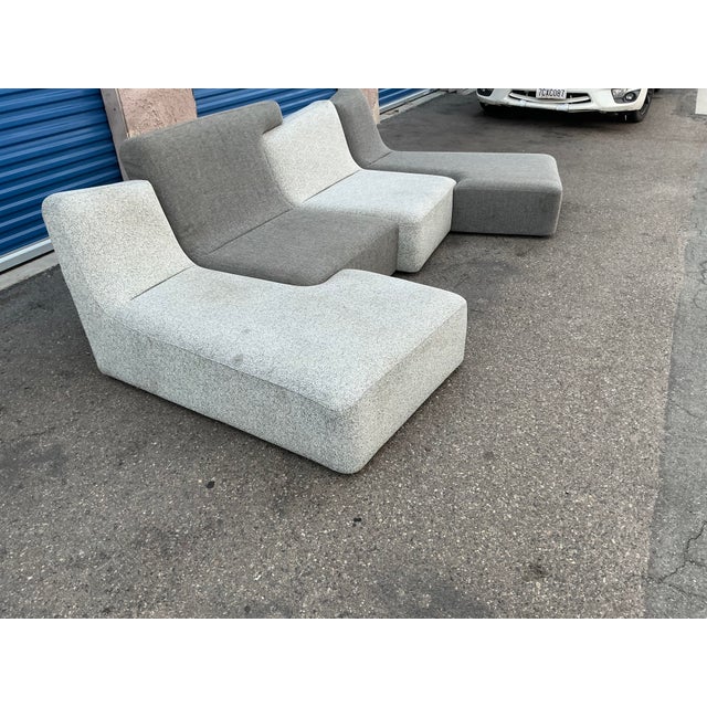 Gray Ligne Roset Confluences by Philippe Nigro, Set of 4 Elements For Sale - Image 8 of 18