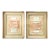 1987 Handmade Paper Relief Sculptures · Blush Salmon and Celadon · Gold Shadow Frame · 1987 · Signed "Nikki" For Sale