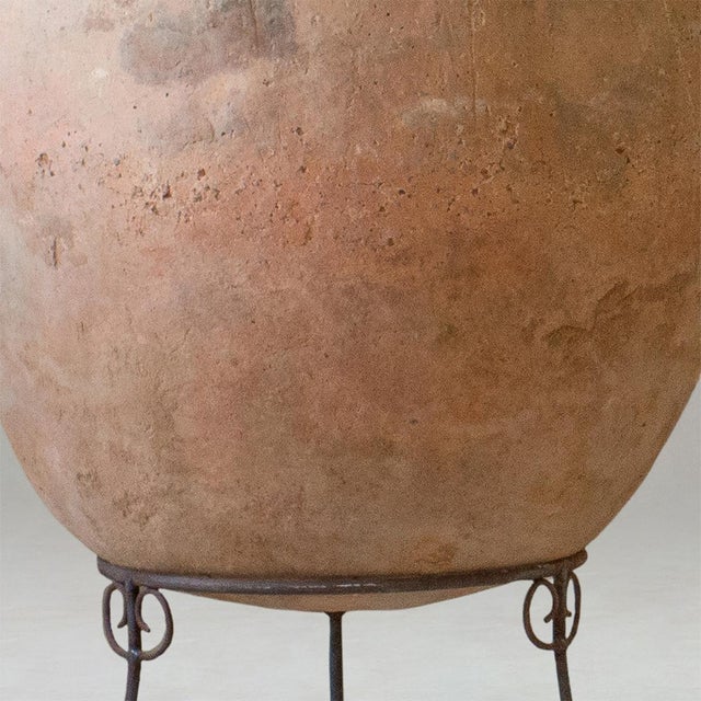 Antique Berber Unglazed Clay Storage Jar, Morocco, Early 20th Century For Sale - Image 5 of 7