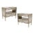 Pair of Caracole 'It's a Small Wonder" Mirrored Nightstands For Sale