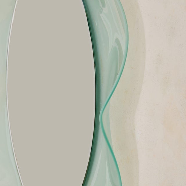 Vintage Italian ‘Onda’ Wall Mirror by Nanda Vigo for Glas Italia For Sale In Chicago - Image 6 of 7