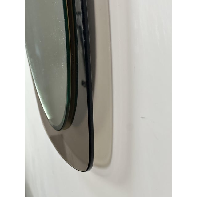 1970s Vintage Mirror with Smoked Glass Frame, 1970s For Sale - Image 5 of 9