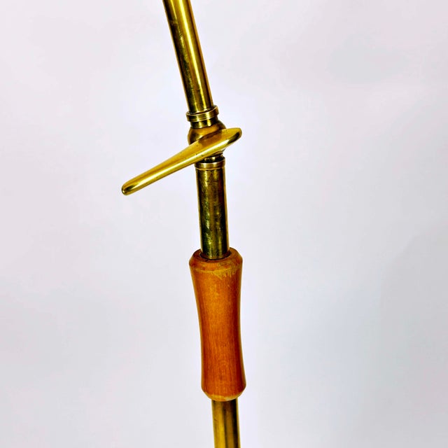 Metal Mid-Century Modern Floor Lamp by Rupert Nikoll, 1950s For Sale - Image 7 of 9