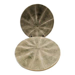 Vintage Bordallo Pinheiro Melon Majolica Salad Dessert Plates - Set of 2