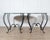 Metal Pair of Late 19th / Early 20th-Century Lacquered Iron Round Tables For Sale - Image 7 of 11
