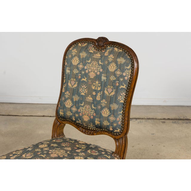 Set of 12 Late 19th Century French Provincial Louis XV Oak Dining Chairs For Sale - Image 16 of 18