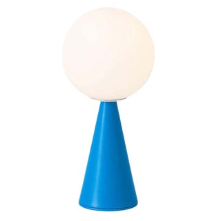 Gio Ponti 'Bilia Mini' Table Lamp in Blue for Fontana Arte For Sale