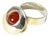 Silver and Carnelian Ring from Elis Kauppi, 1960s For Sale