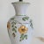 Vintage Ceramic Floral Pattern Yellow Green Colors Crackle Glaze Finish Table Lamp, Made in Italy Circa 1970 For Sale In Greenville, SC - Image 6 of 13